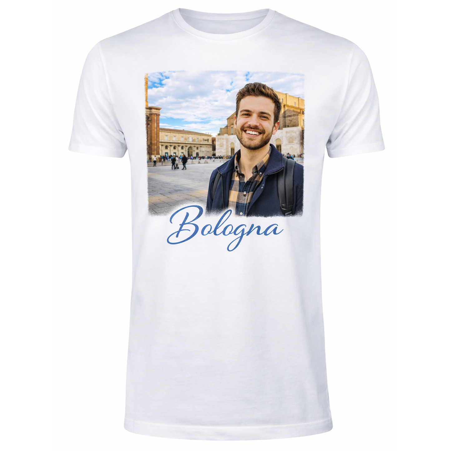 Man's t-shirt Iconic Background